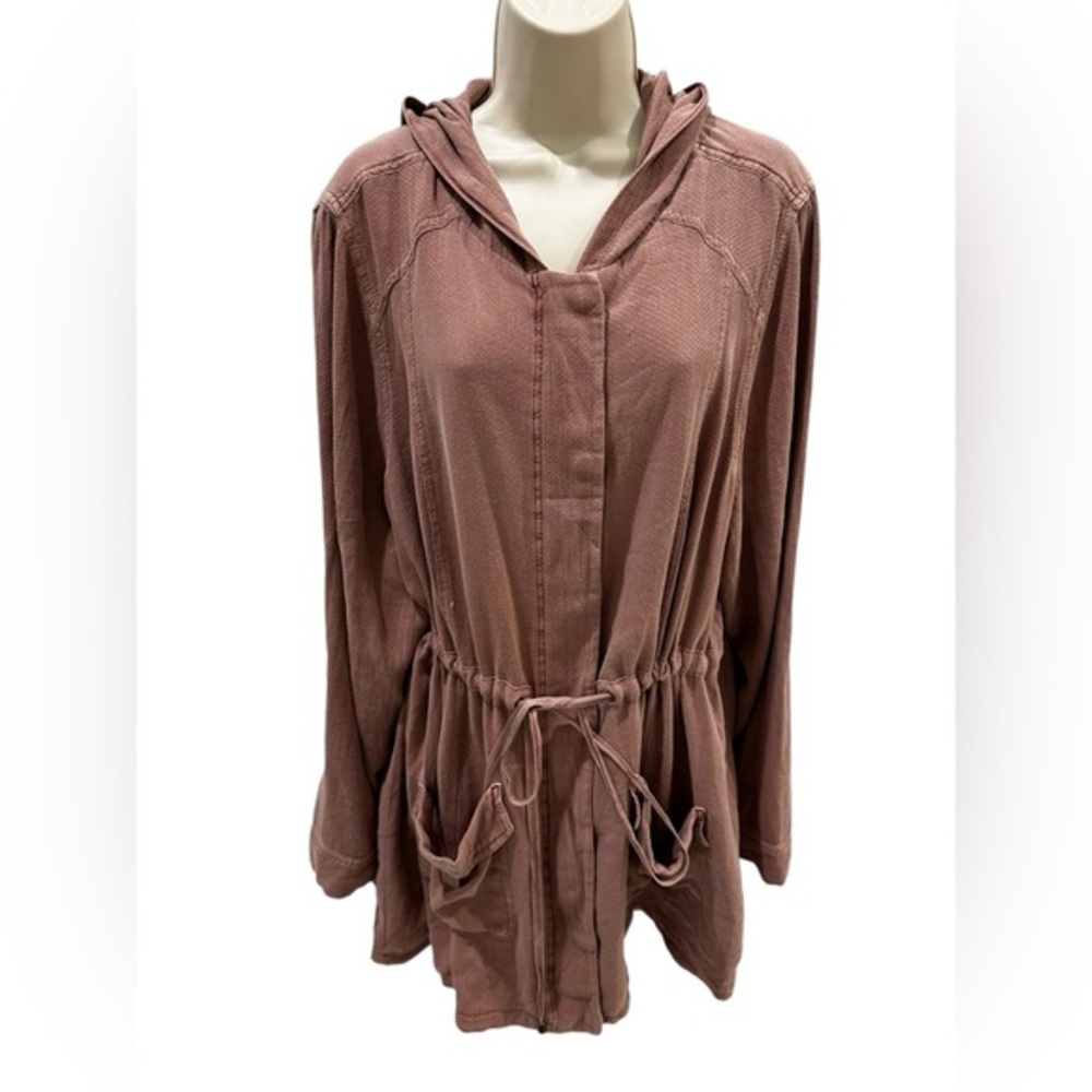 Torrid Brick Red Fleece Hooded Anorak